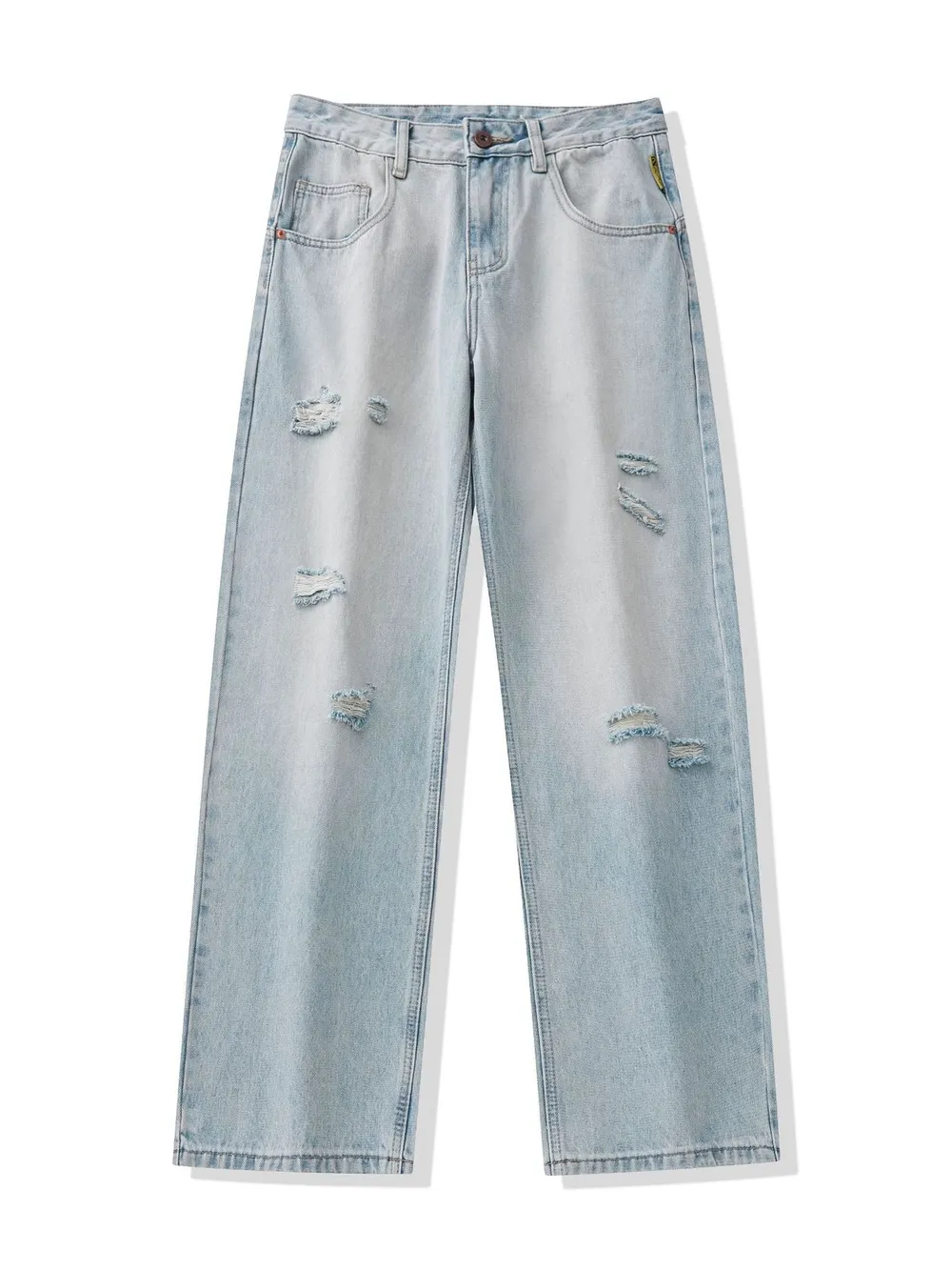 Men's Full Size Distressed Wide Leg Jeans Plus Size, image 2