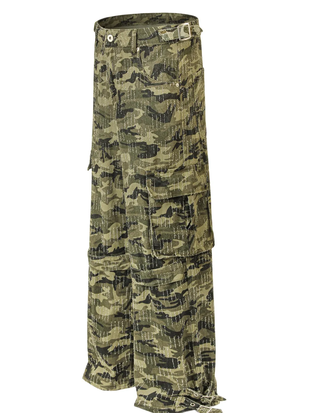Men's Camouflage Cargo Pants with Multiple Pockets, image 5