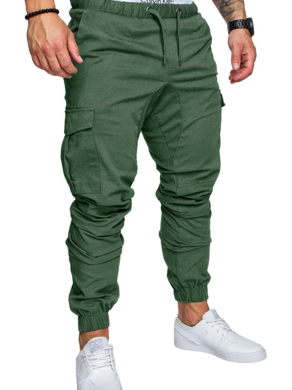 Men's Full Size Cargo Jogger with Drawstring Waistband Plus Size, image 4
