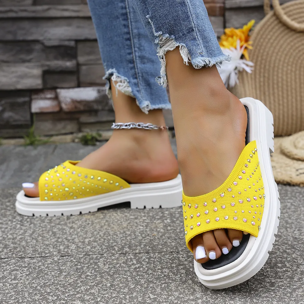 Rhinestone Open Toe Sandals, image 10