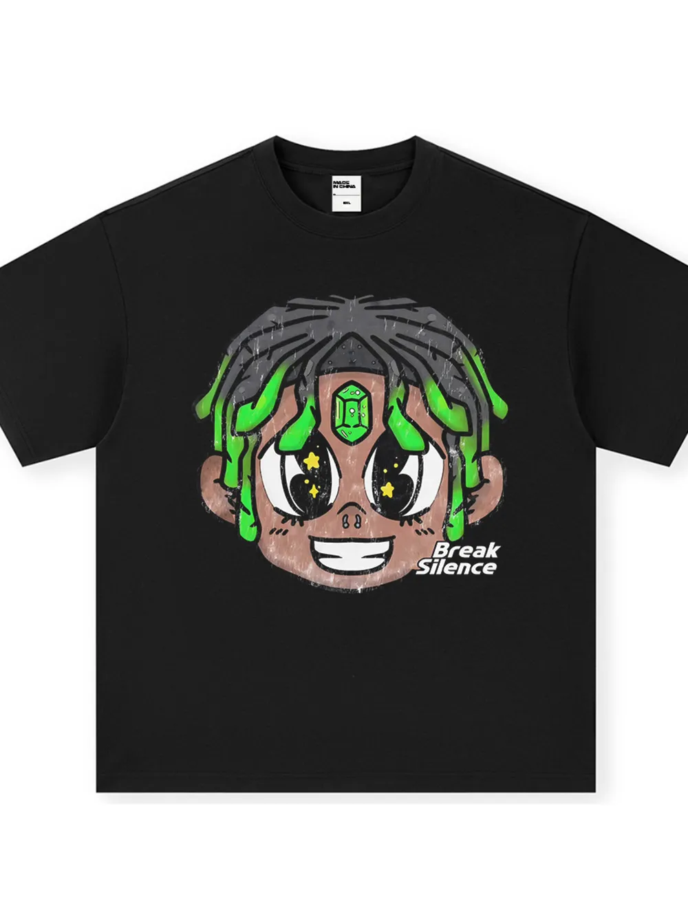 Men's Cartoon Graphic Oversized T-Shirt, image 4