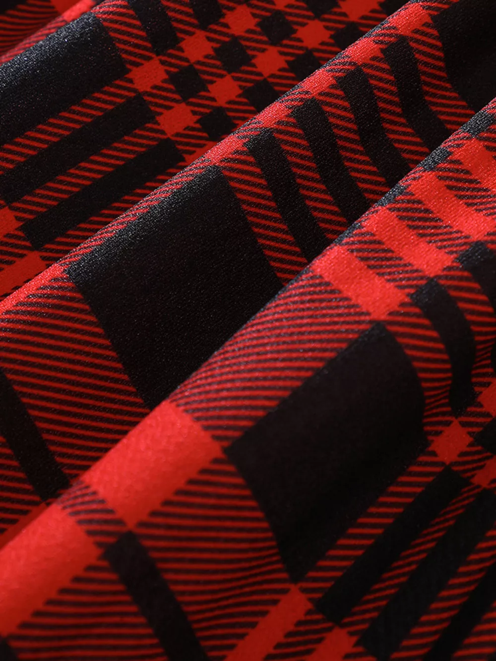 Children's Plaid Print Long Sleeve Dress, image 11