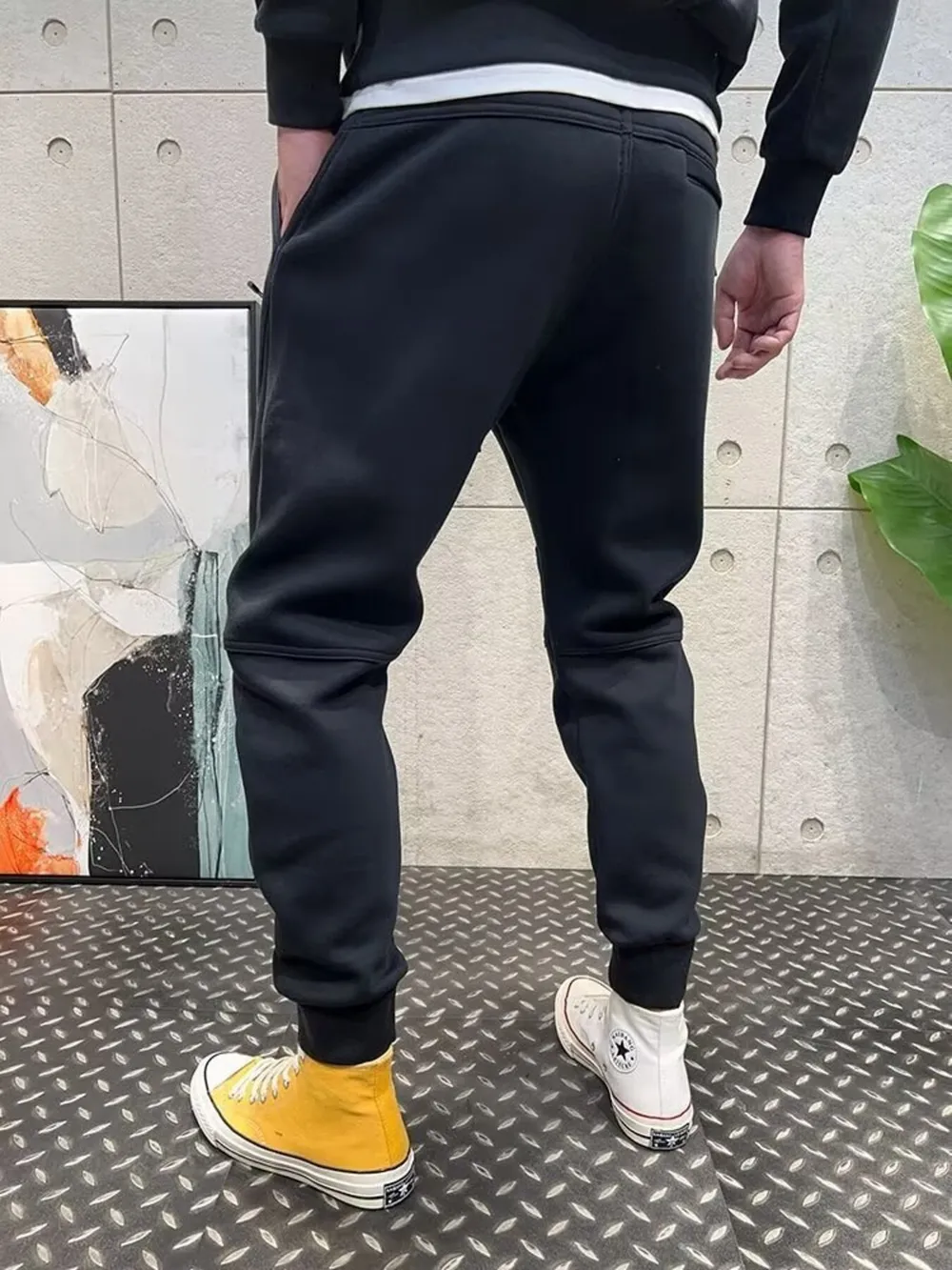 Men's Plus Size Drawstring Pocketed Joggers, image 3