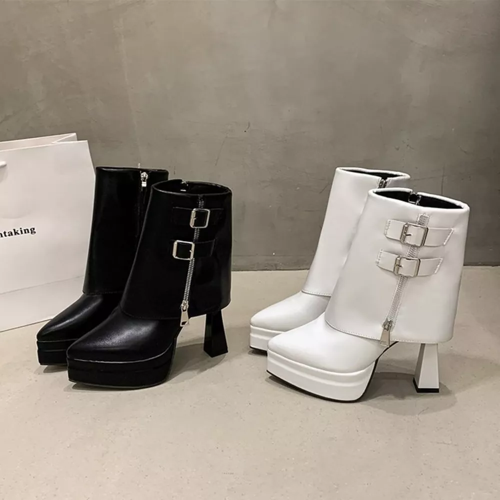 Point Toe High Heels Boots, image 3