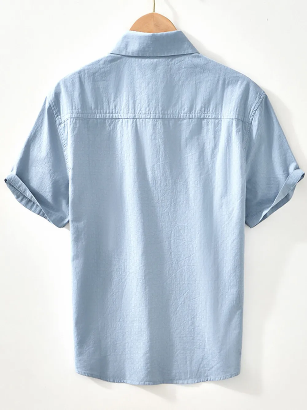 Men's Button Up Short Sleeve Shirt, image 2