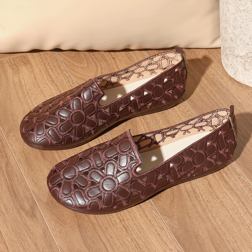 Cutout Round Toe Slip-Ons, image 16