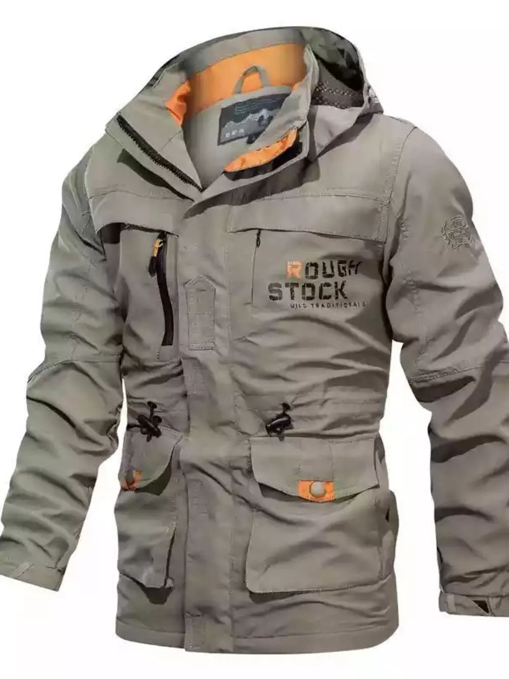 Men's Plus Size Zip Up Hooded Jacket, image 3