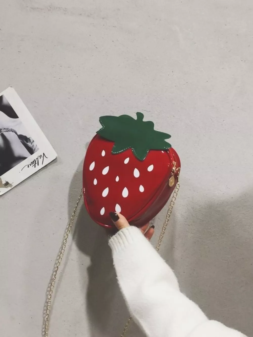 Strawberry Shaped Crossbody Bag, image 3
