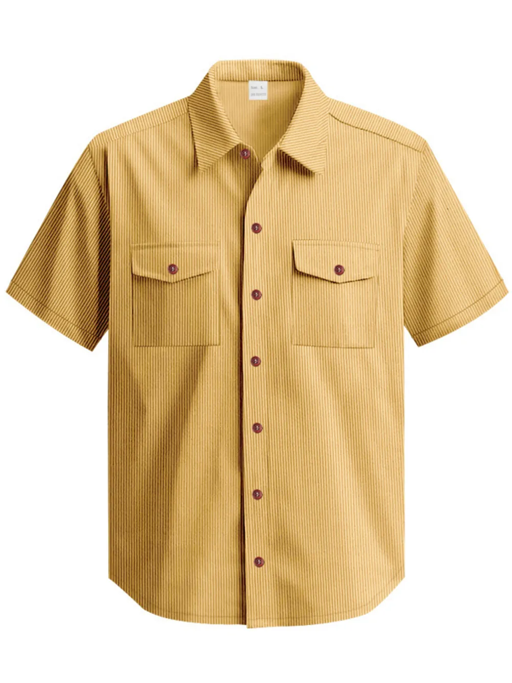 Men's Full Size Button Up Short Sleeve Shirt Plus Size, image 11