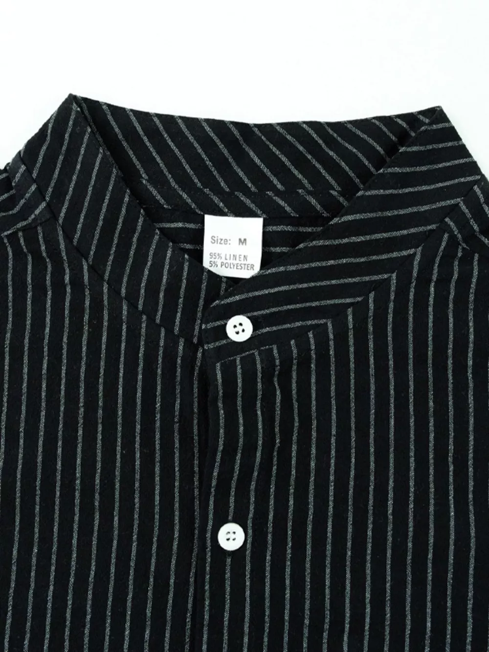 Men's Full Size Striped Long Sleeve Shirt Plus Size, image 5