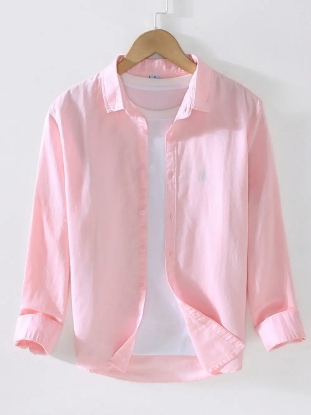 Men's Full Size Casual Long Sleeve Button-Up Shirt Plus Size, image 4