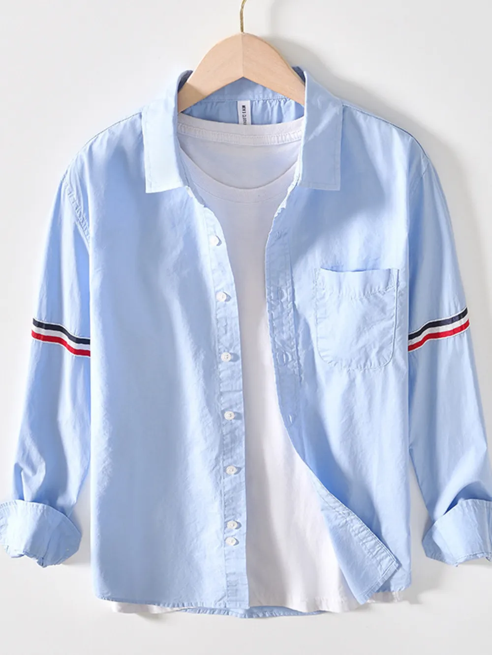 Men's Button Up Long Sleeve Shirt, image 9