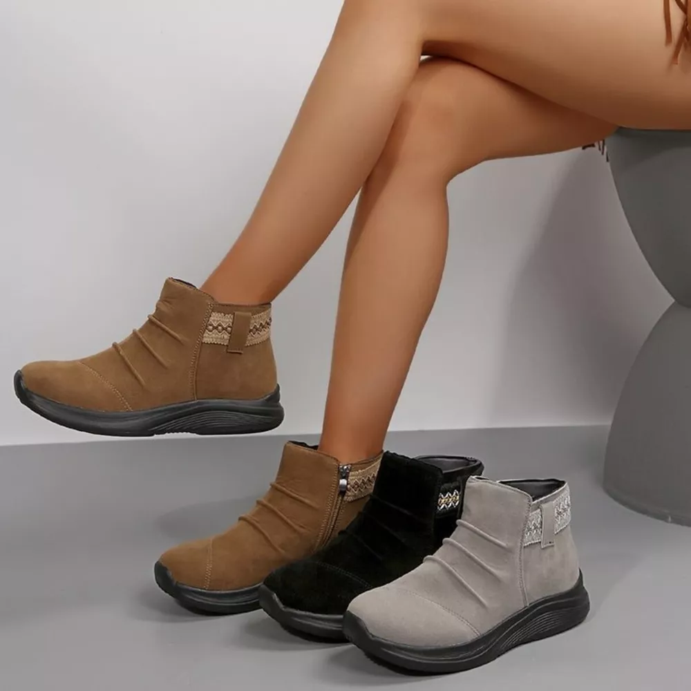 Round Toe Platform Boots, image 5