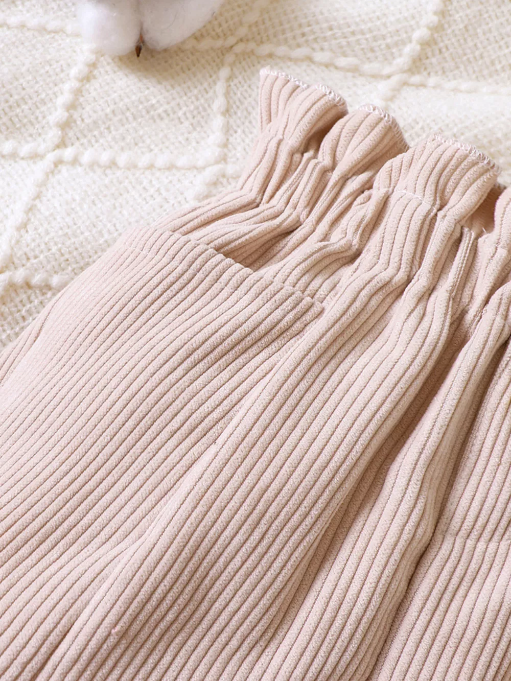 Children's Ruffled Hem Corduroy Pants, image 8