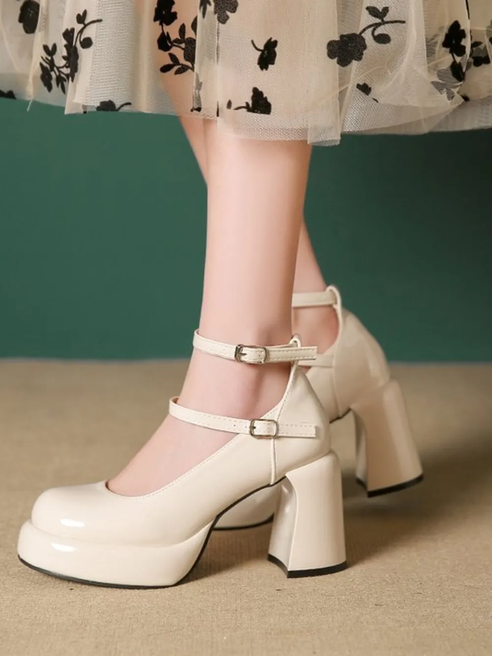 Patent Leather Mary Jane Platform Pumps, image 18