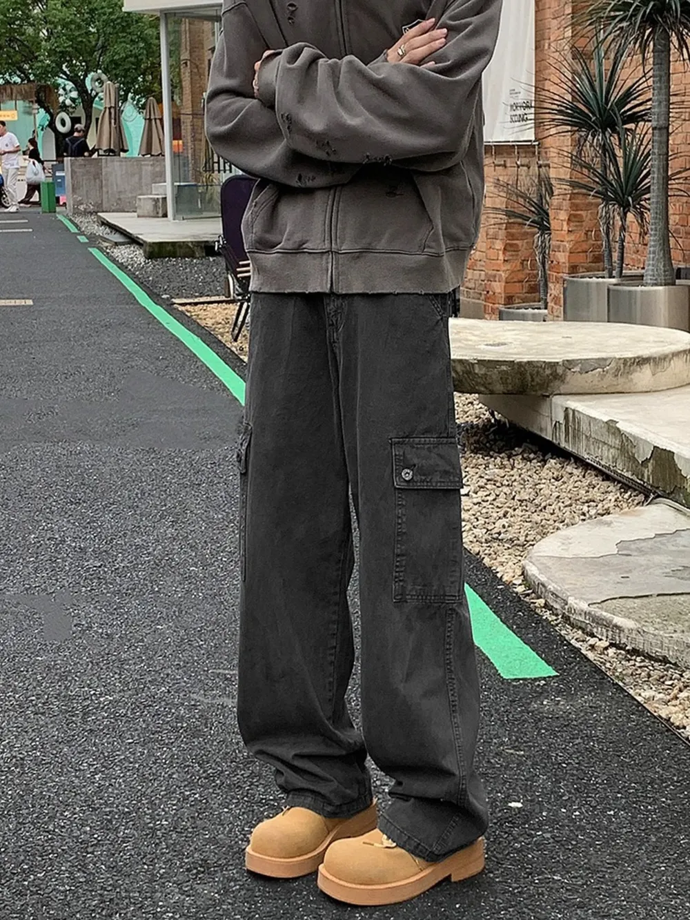 Men's Full Size Loose Fit Cargo Pants Plus Size