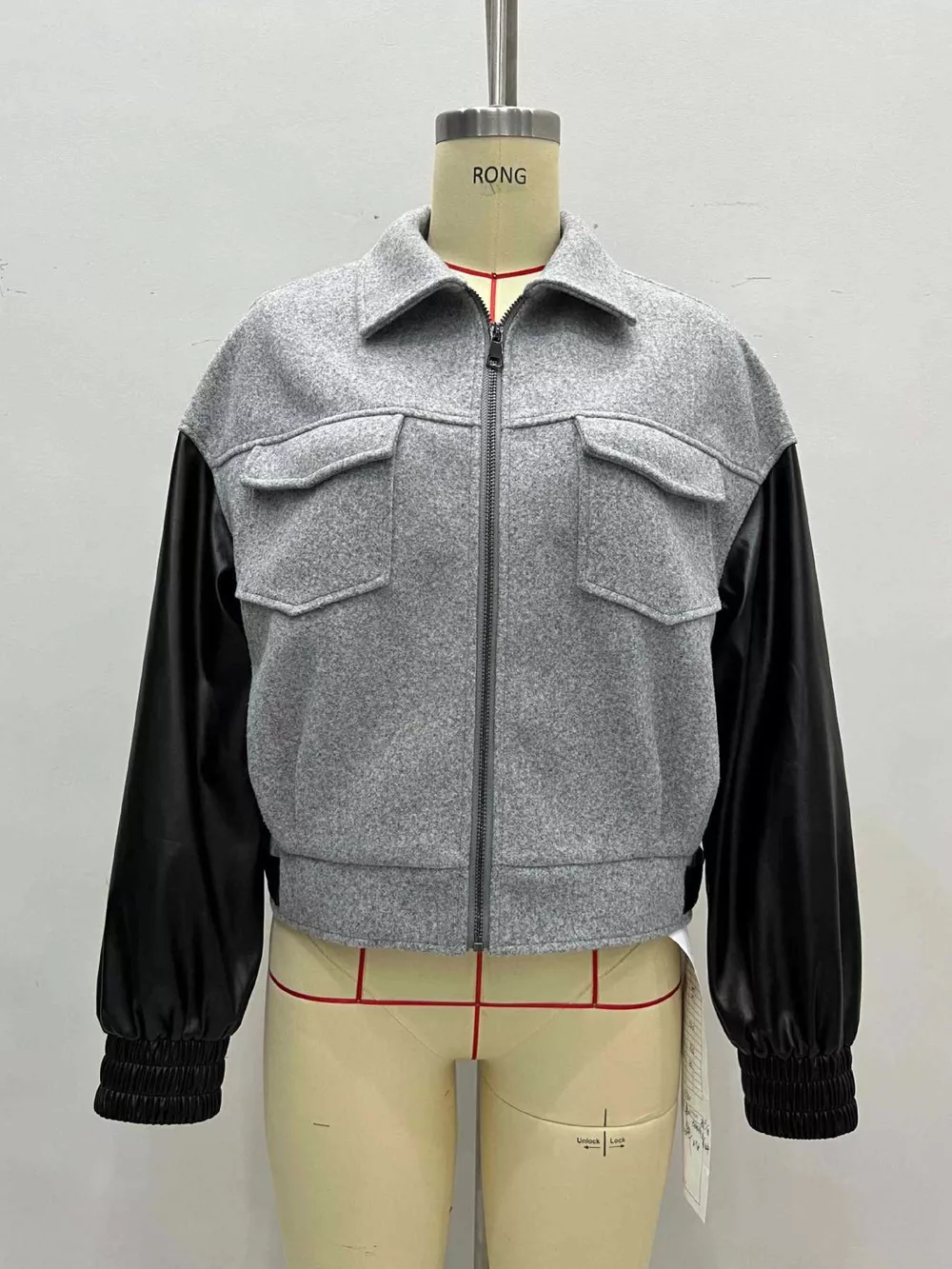 Color Block Zip-Up Jacket, image 4