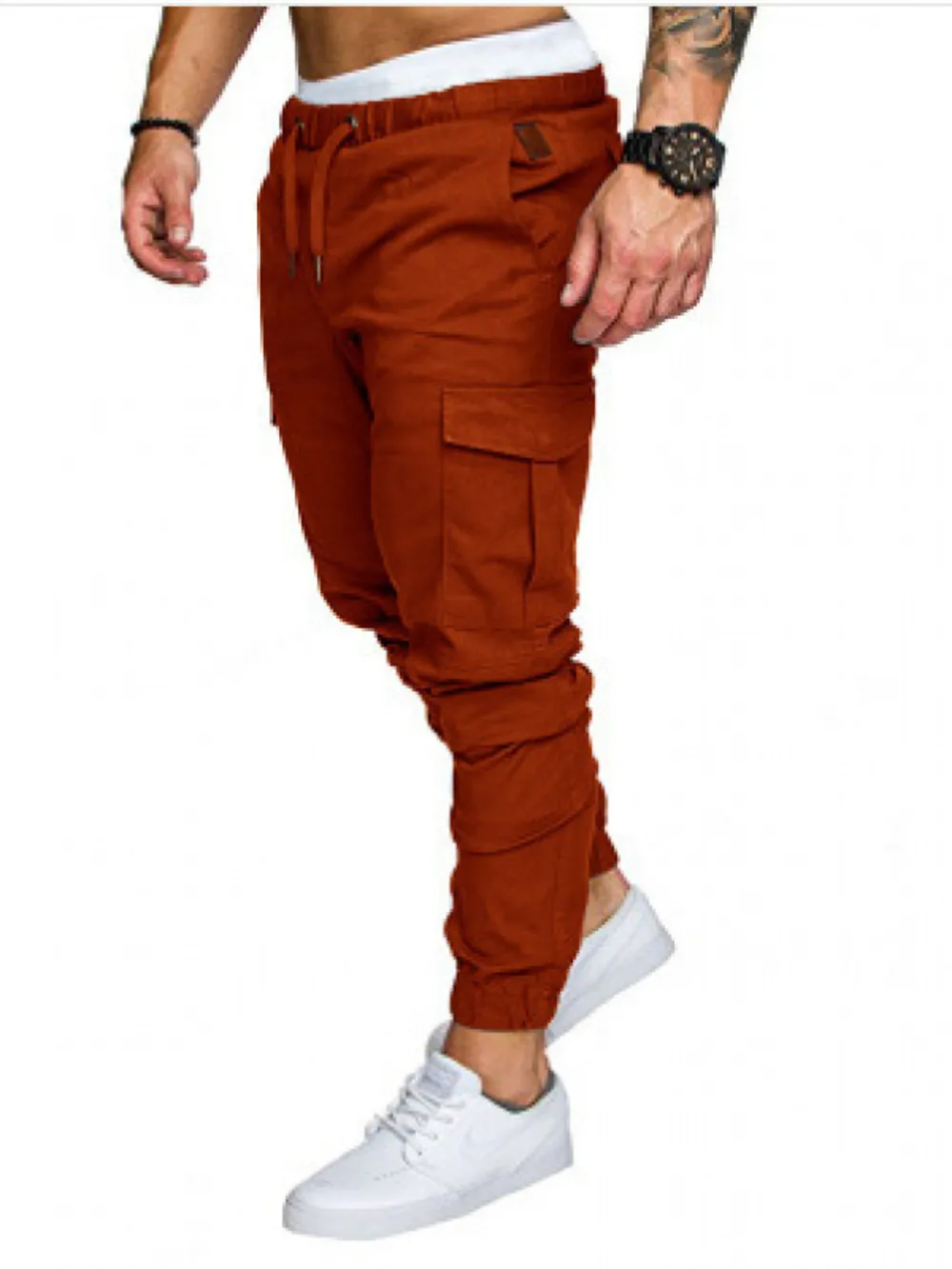 Men's Full Size Cargo Jogger with Drawstring Waistband Plus Size, image 5