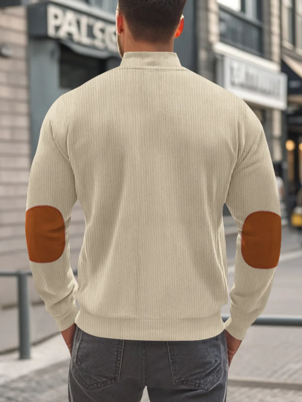 Men's Full Size Zip Up Long Sleeve Jacket Plus Size, image 2