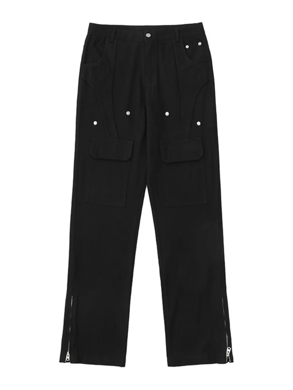 Men's Zip Detail Cargo Jeans, image 3