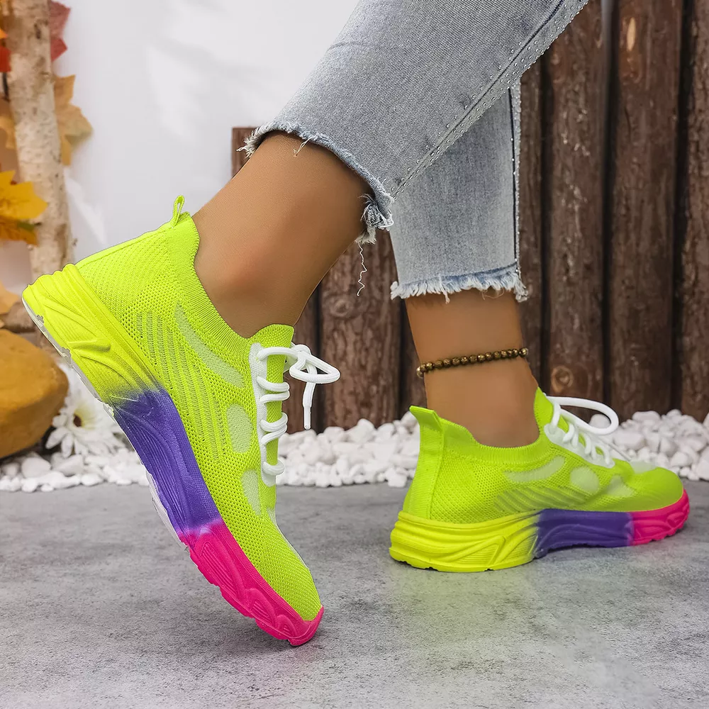 Lace Up Round Toe Sneakers, image 13