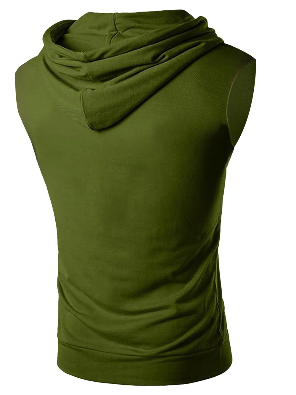 Men's Drawstring Hooded Tank, image 7