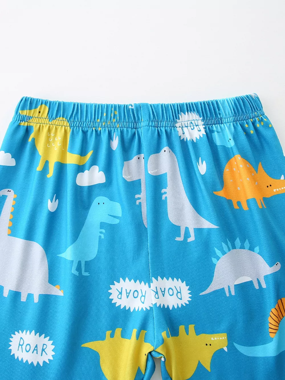 Children's Dinosaur Print Short Sleeve Pajama Set, image 6