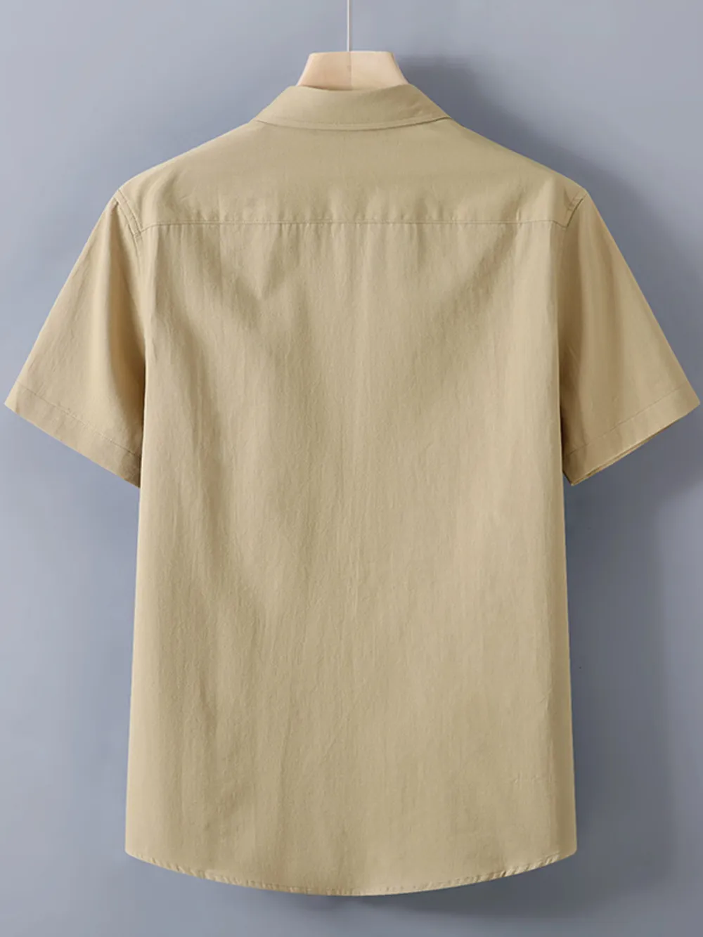 Men's Plus Size Button Up Short Sleeve Shirt, image 4