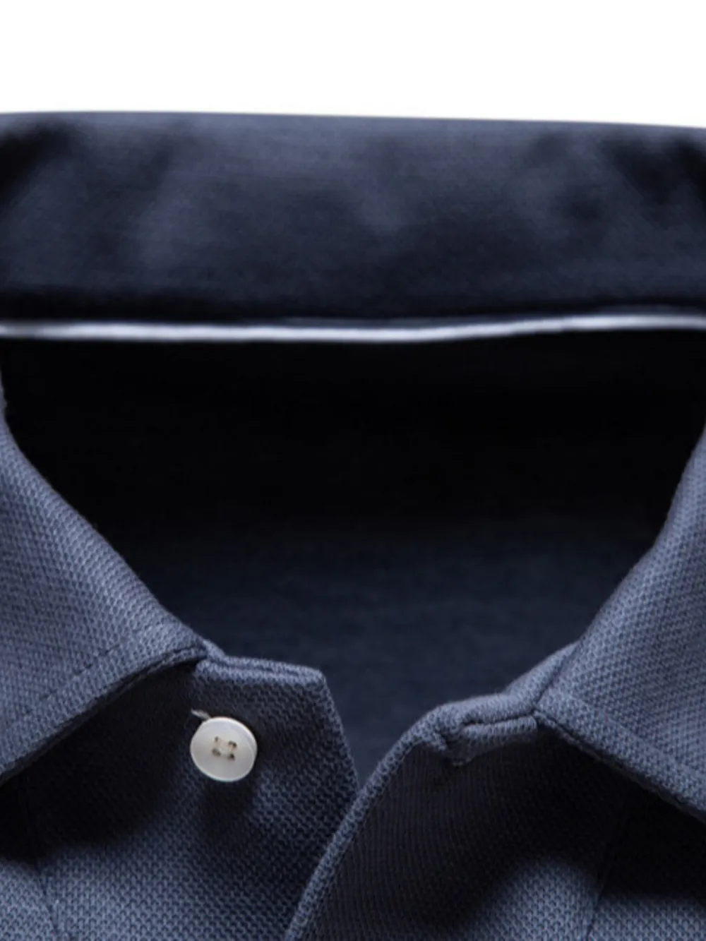 Men's Button Detail Long Sleeve Polo, image 4