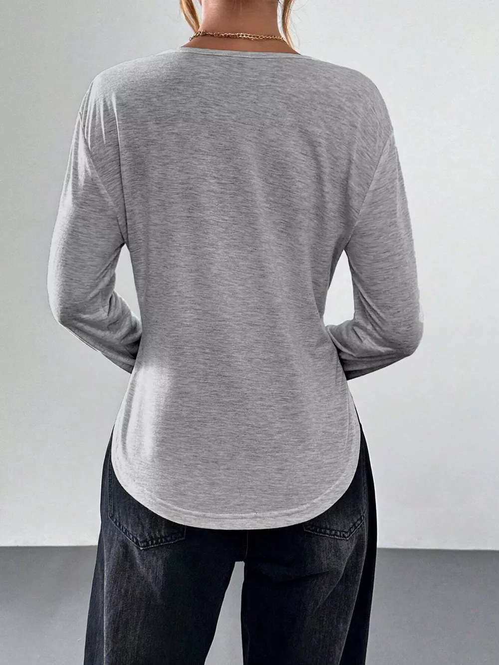 Casual Long Sleeve T-Shirt, image 5