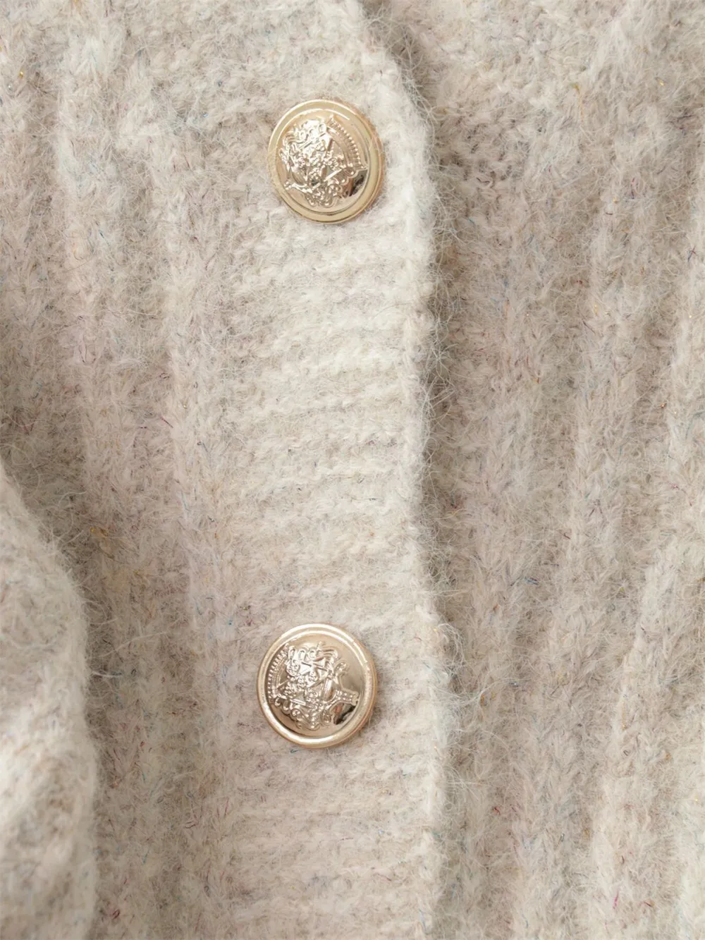 Cable Knit Button-Up Cardigan, image 12