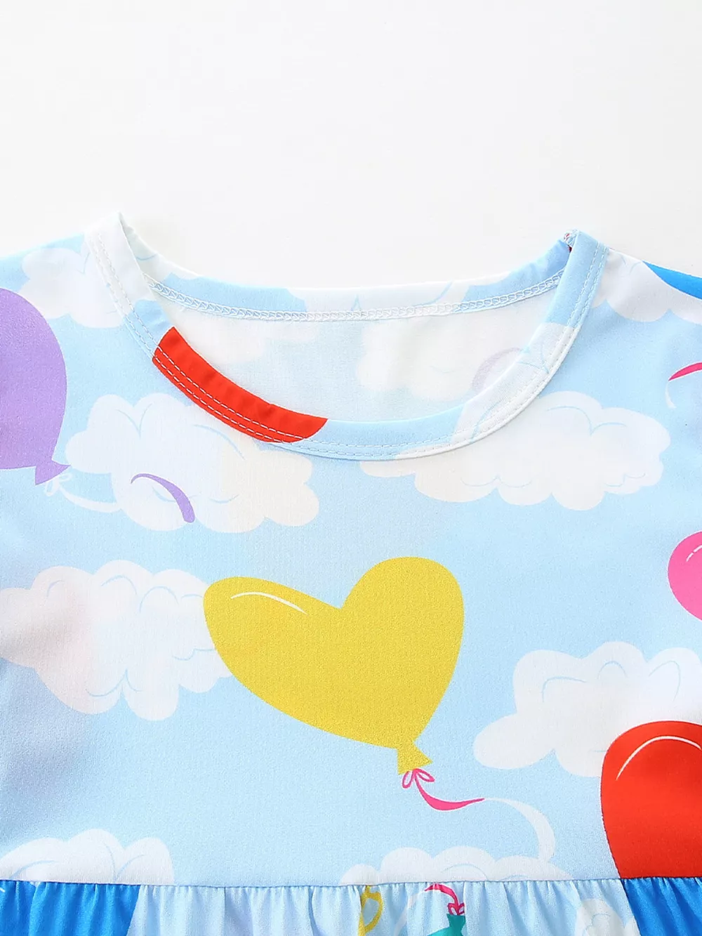 Children's Heart Balloon Print Casual Dress, image 2