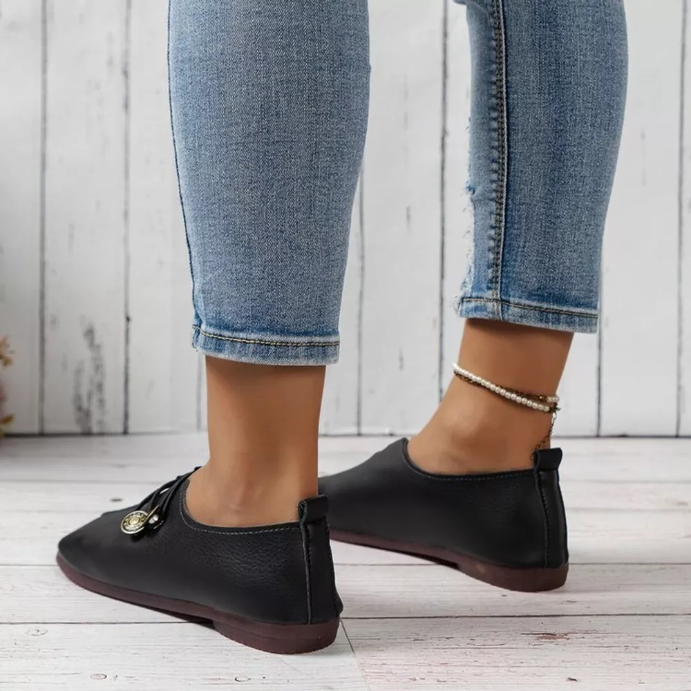 Casual Button Detail Slip-Ons, image 5
