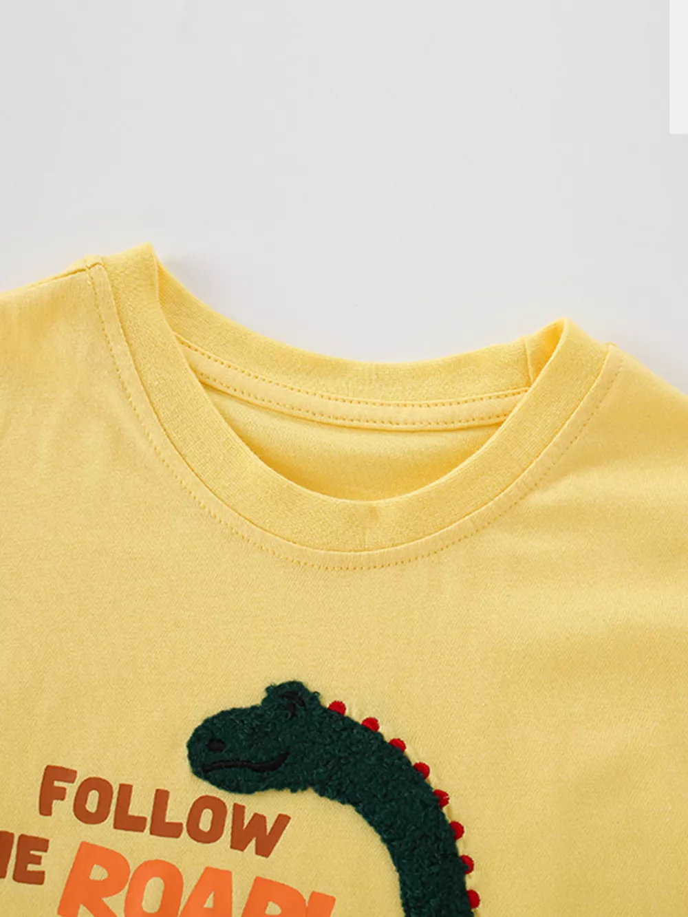 Children's Dinosaur Graphic Round Neck T-Shirt, image 3