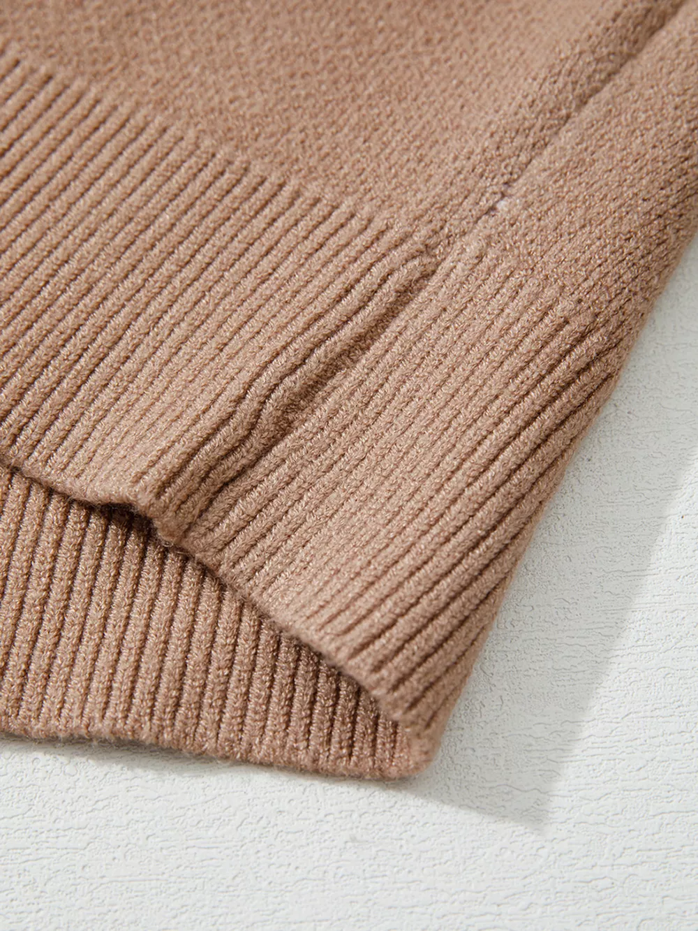 Leopard Color Block Knit Round Neck Baggy Sweater, image 4