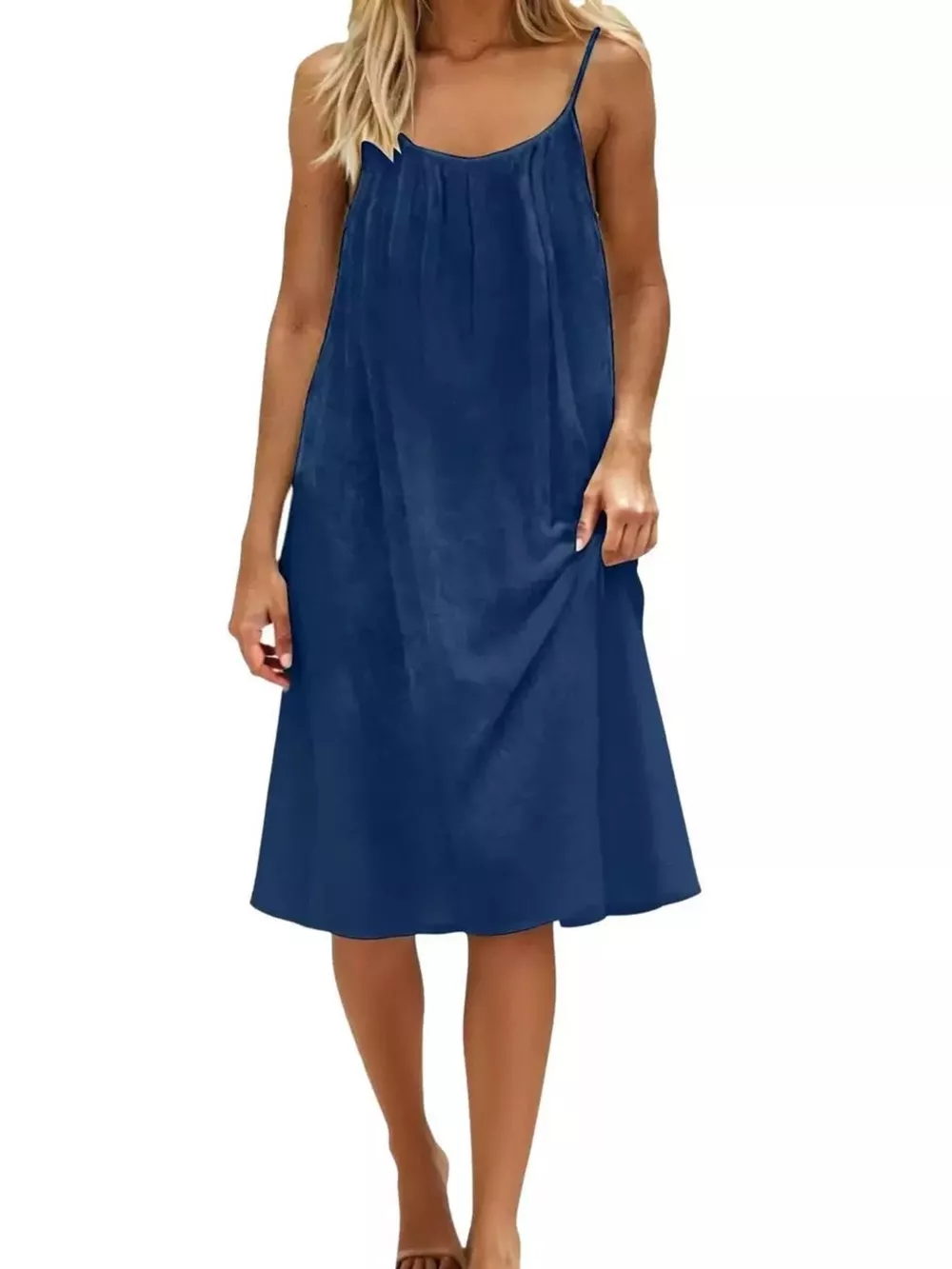 Backless Spaghetti Strap Casual Dress, image 12