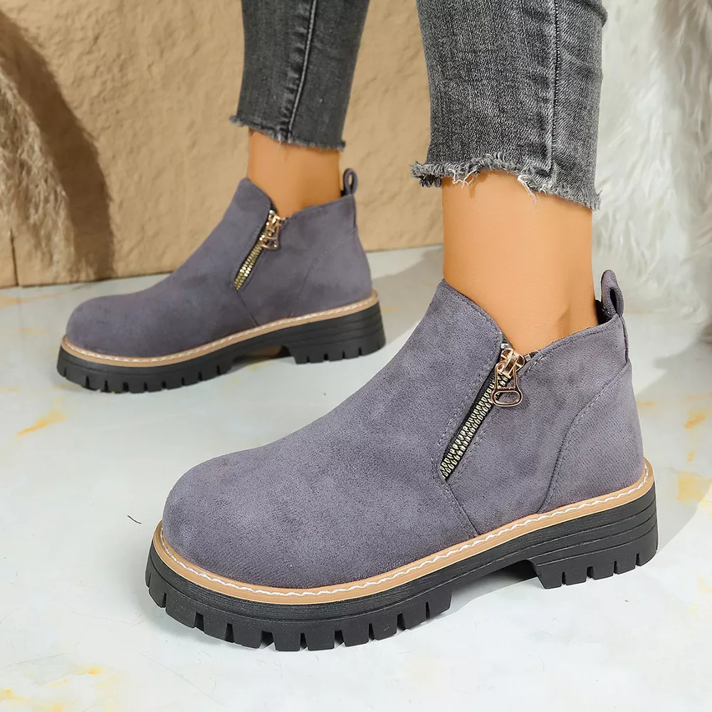 Round Toe Platform Boots, image 11