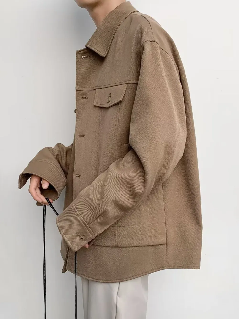 Men's Casual Button-Down Jacket, image 5