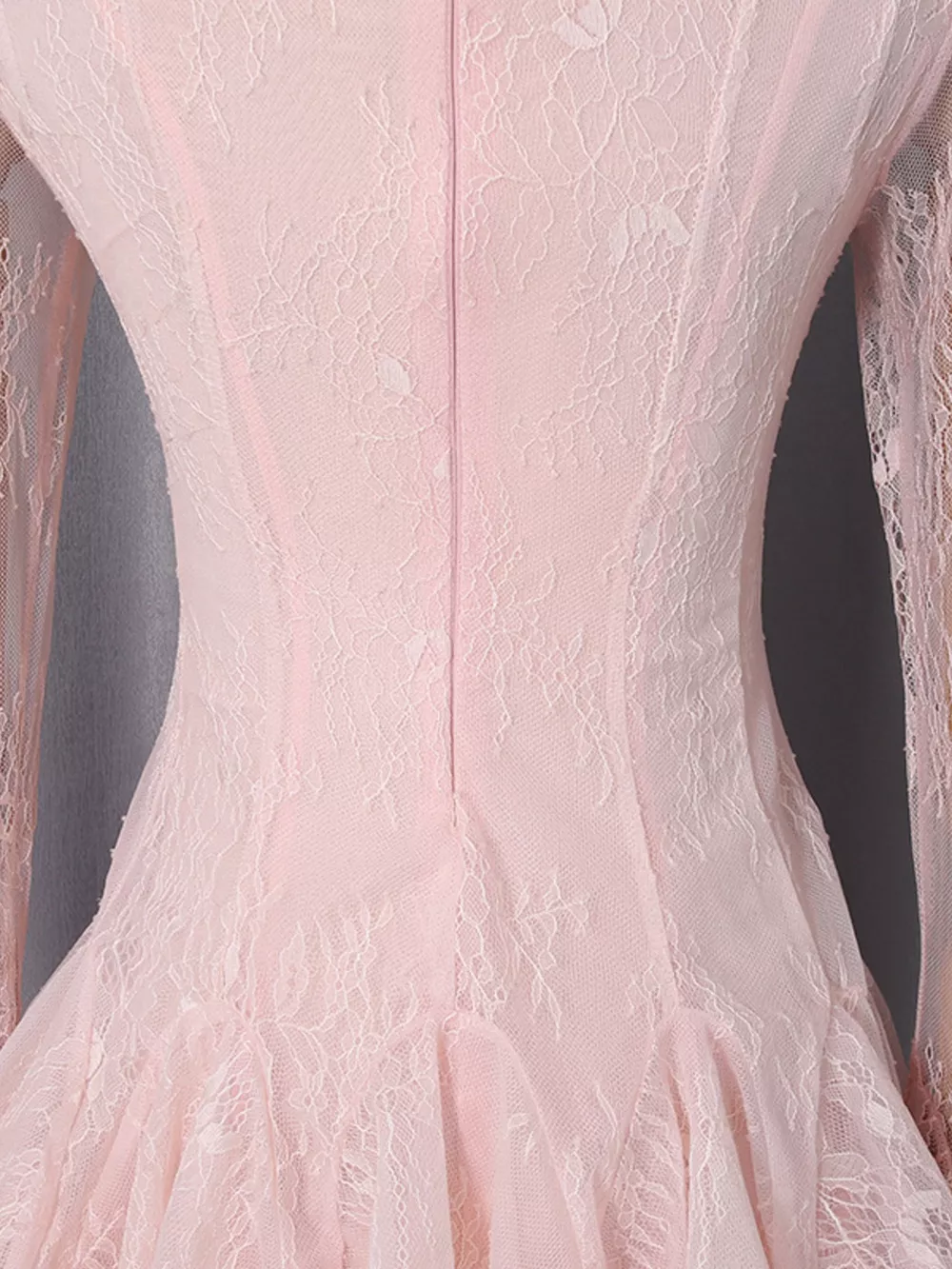 Lace Flare Sleeve Mini Dress, image 8