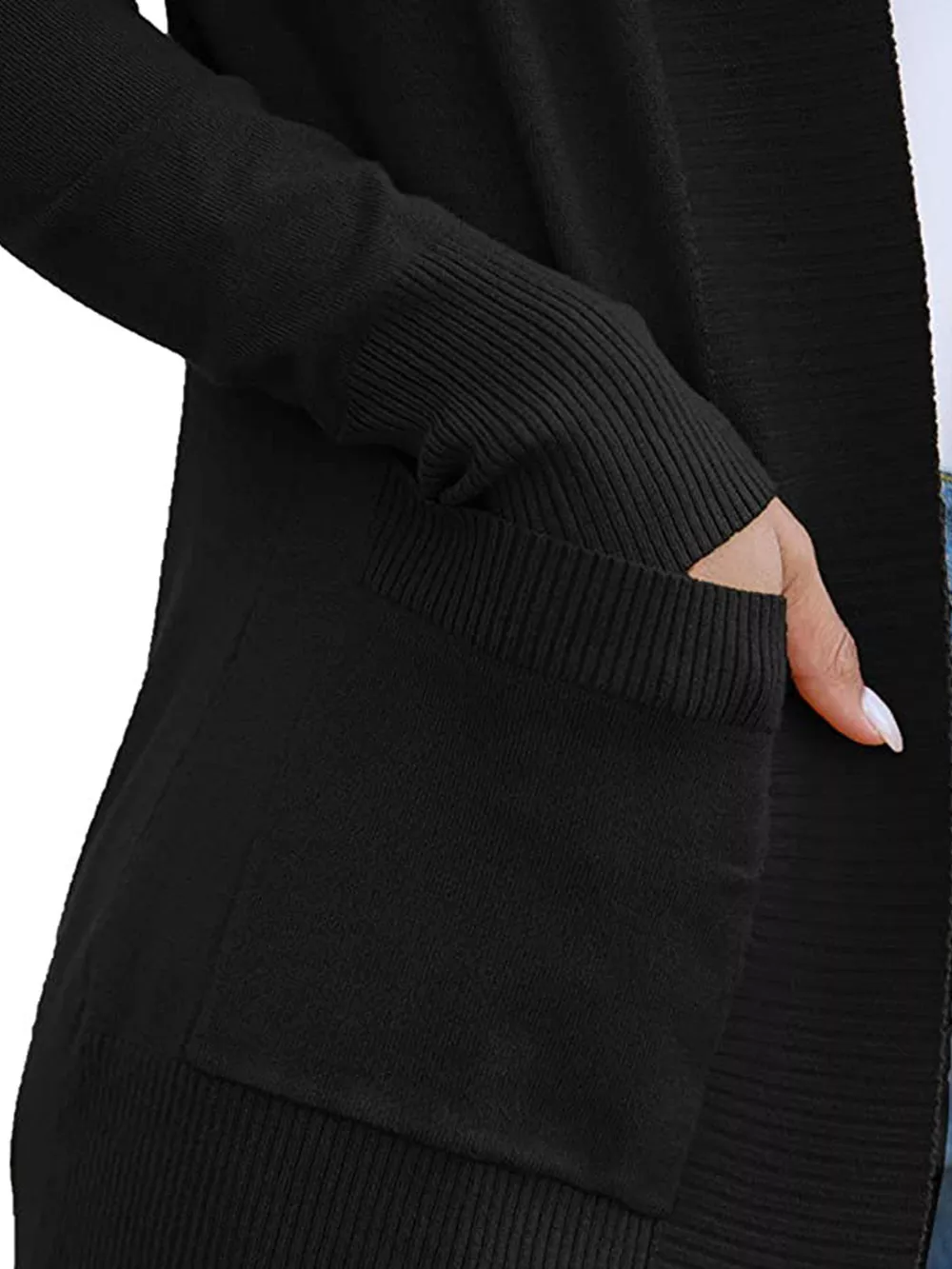 Open Front Knit Cardigan, image 11