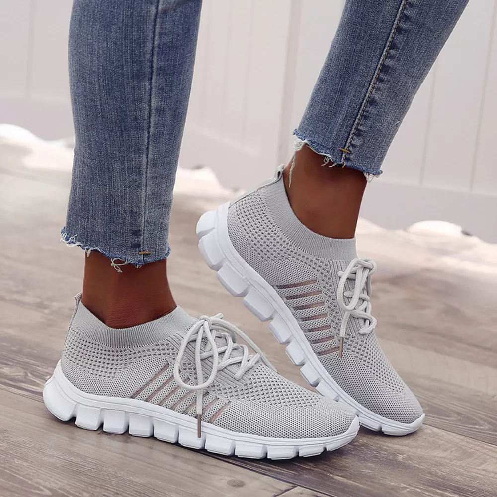 Breathable Mesh Lace-Up Athletic, image 4