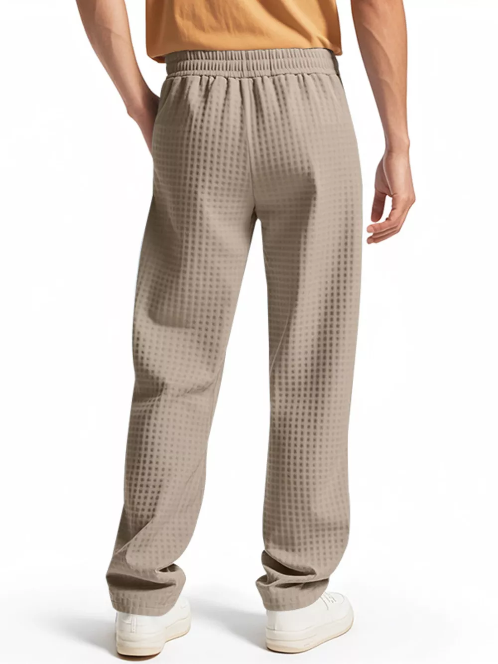 Men's Full Size Textured Drawstring Casual Pants Plus Size, image 10