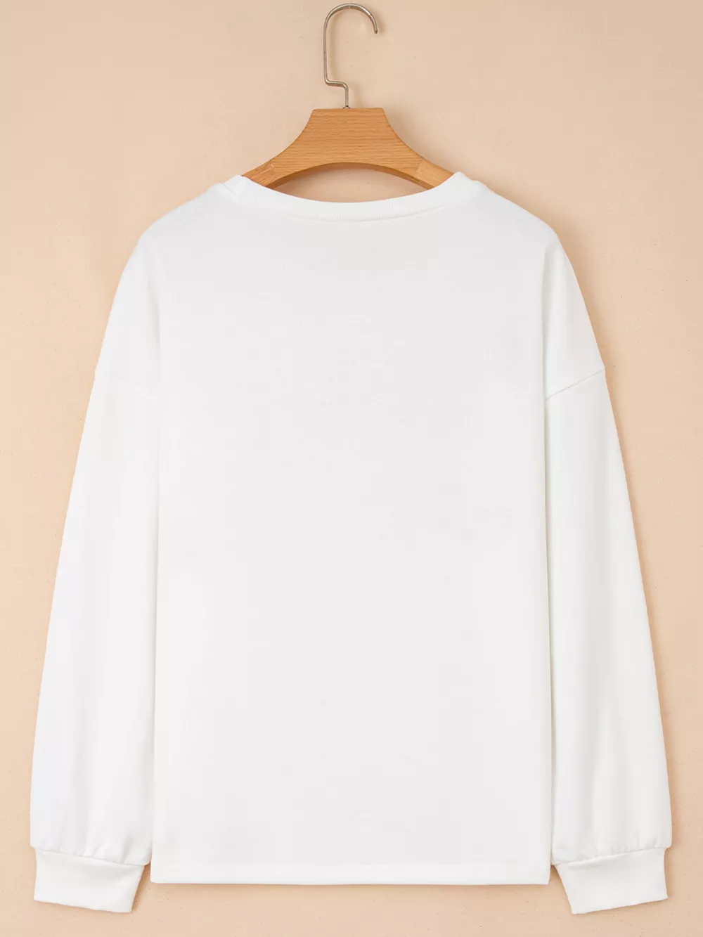 HOLLY JOLLY Embroidered Round Neck Sweatshirt, image 6