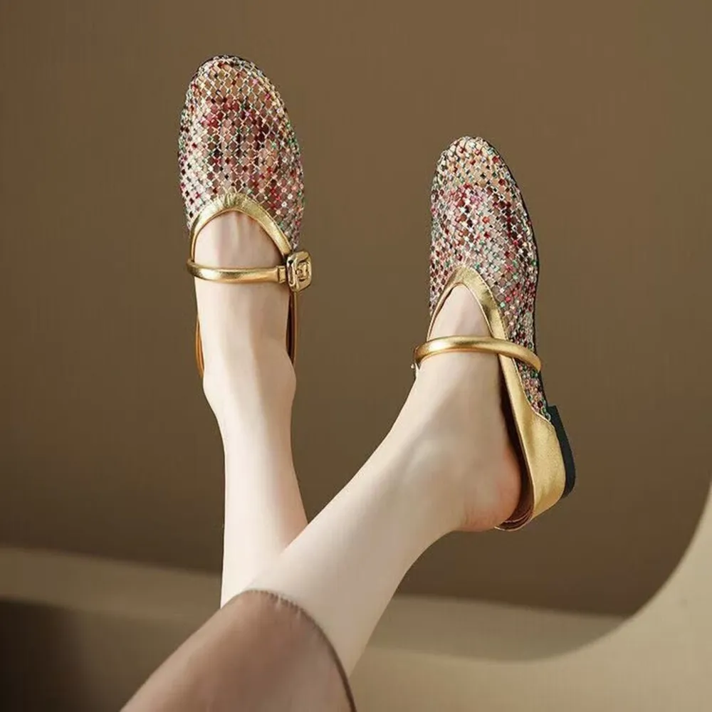 Hollow Out Wedge Sandal