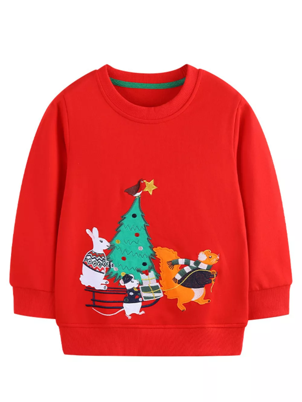 Children's Christmas Tree Crewneck Sweatshirt, image 2