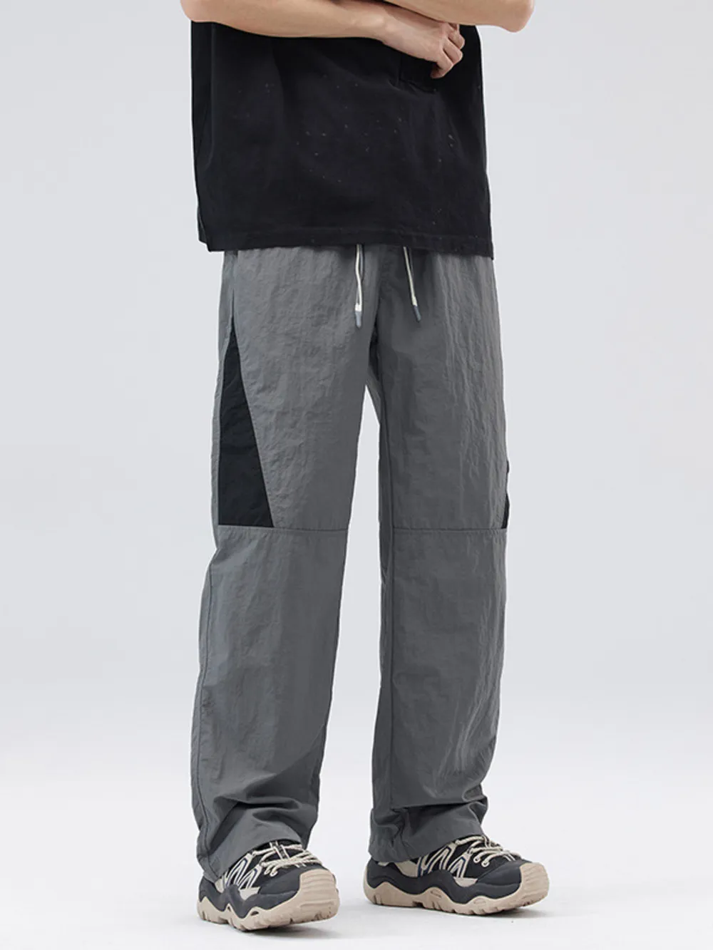Men's Full Size Drawstring Wide Leg Pants Plus Size, image 3