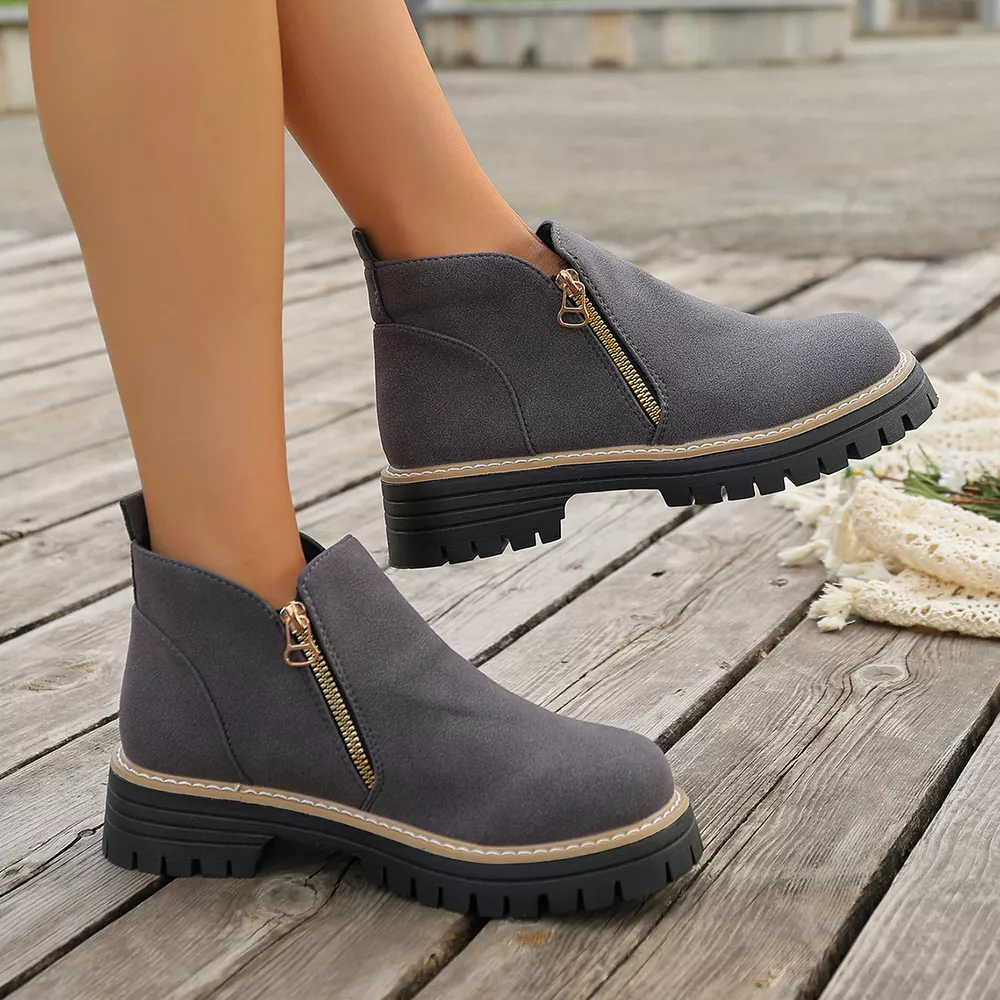 Side Zipper Ankle Boots, image 6