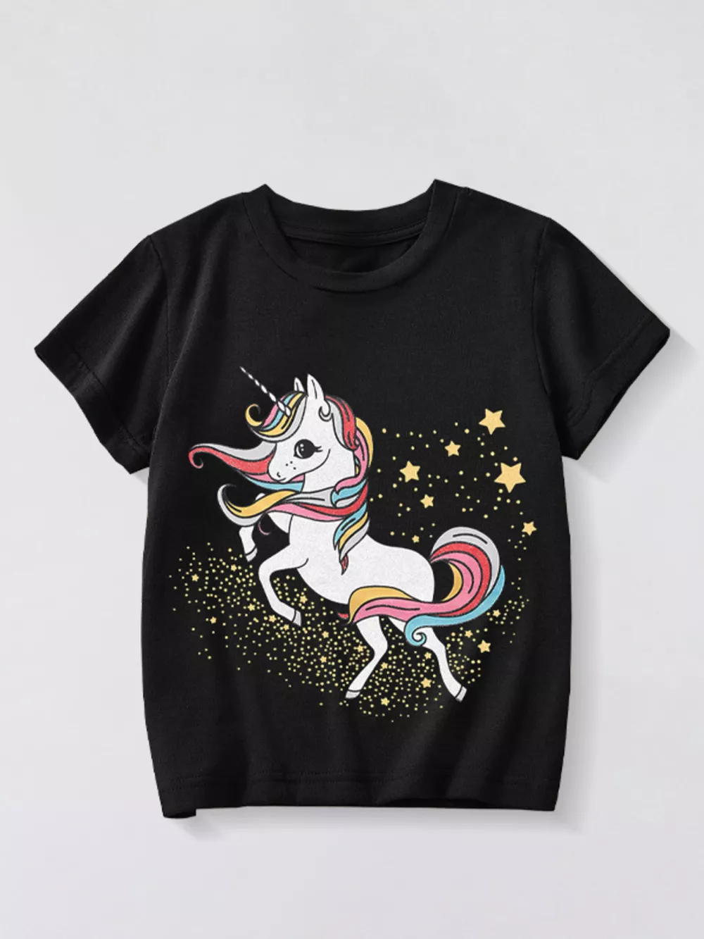 Children's Unicorn Graphic Short Sleeve T-Shirt