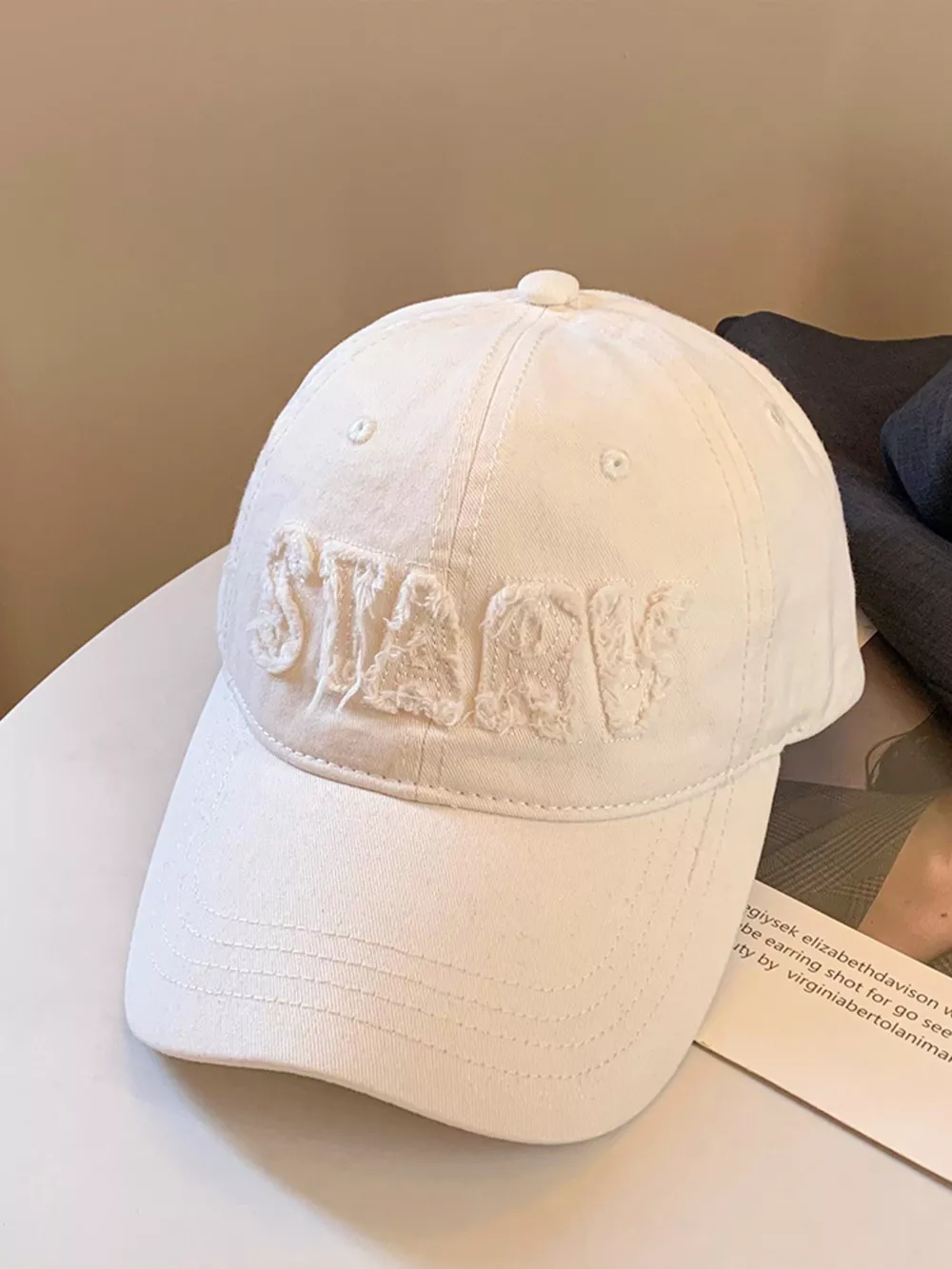 Frayed Letter Baseball Cap, image 6