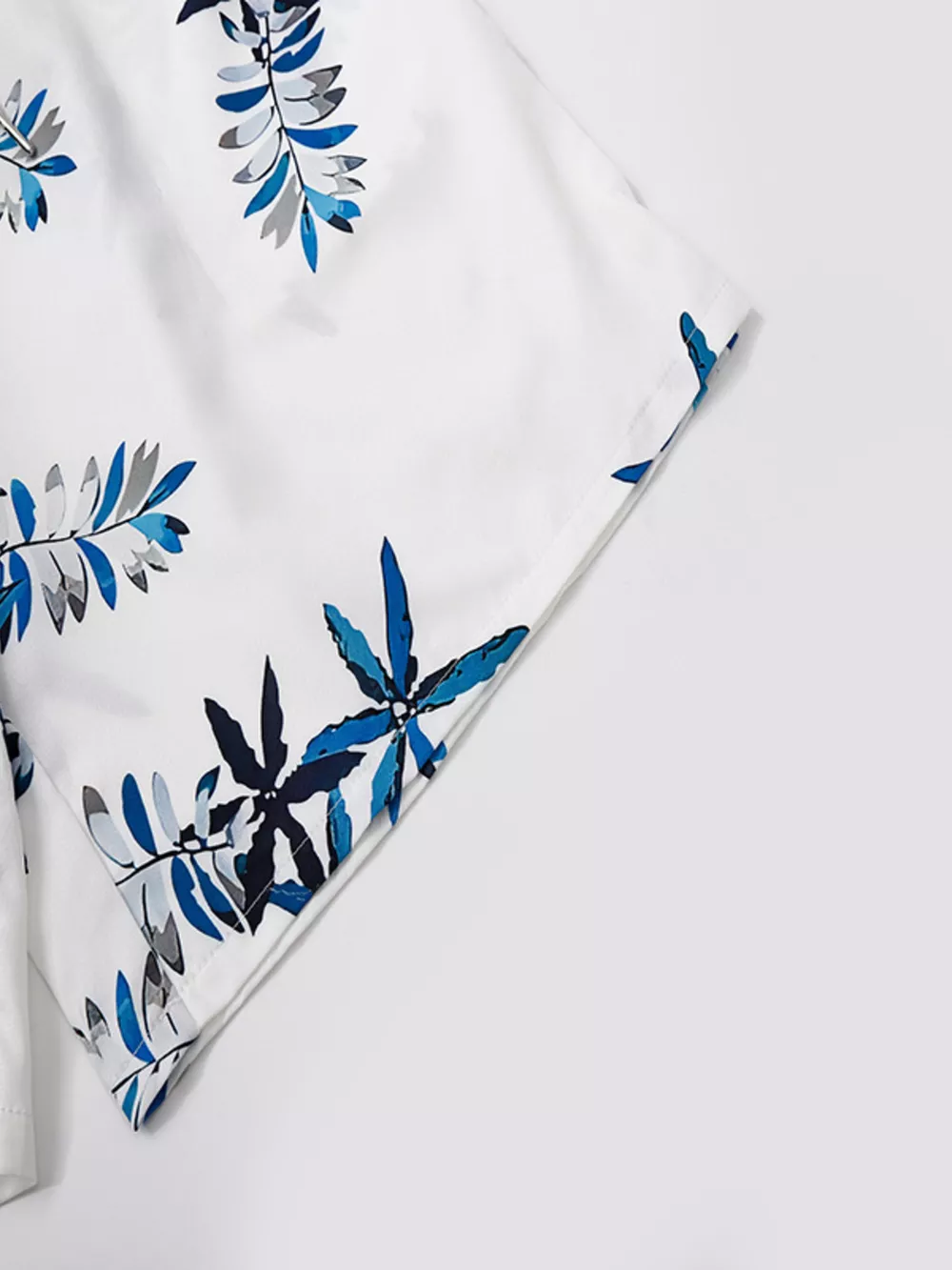 Men's Full Size Tropical Print Short Sleeve Shirt and Shorts Set Plus Size, image 5